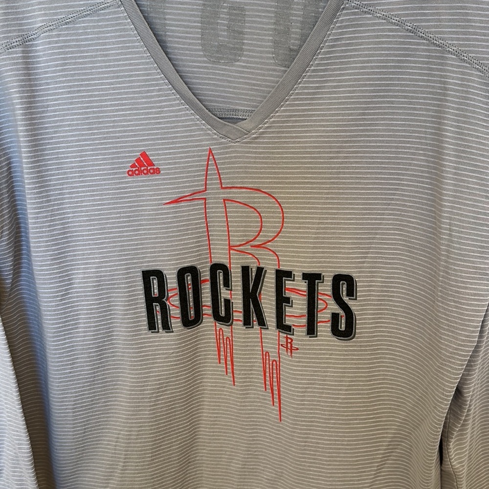Adidas Sz XL Houston Rockets V-Neck Active Top